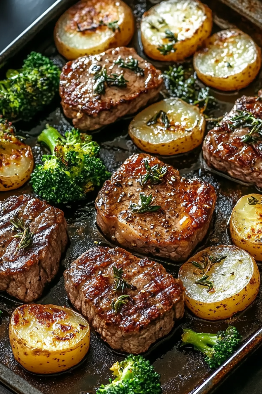 Steak Potato Broccoli