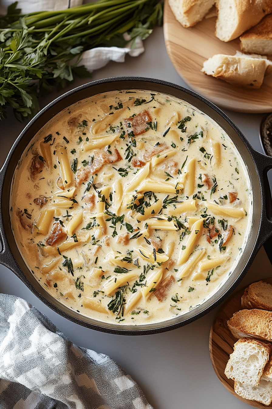 White Lasagna Soup