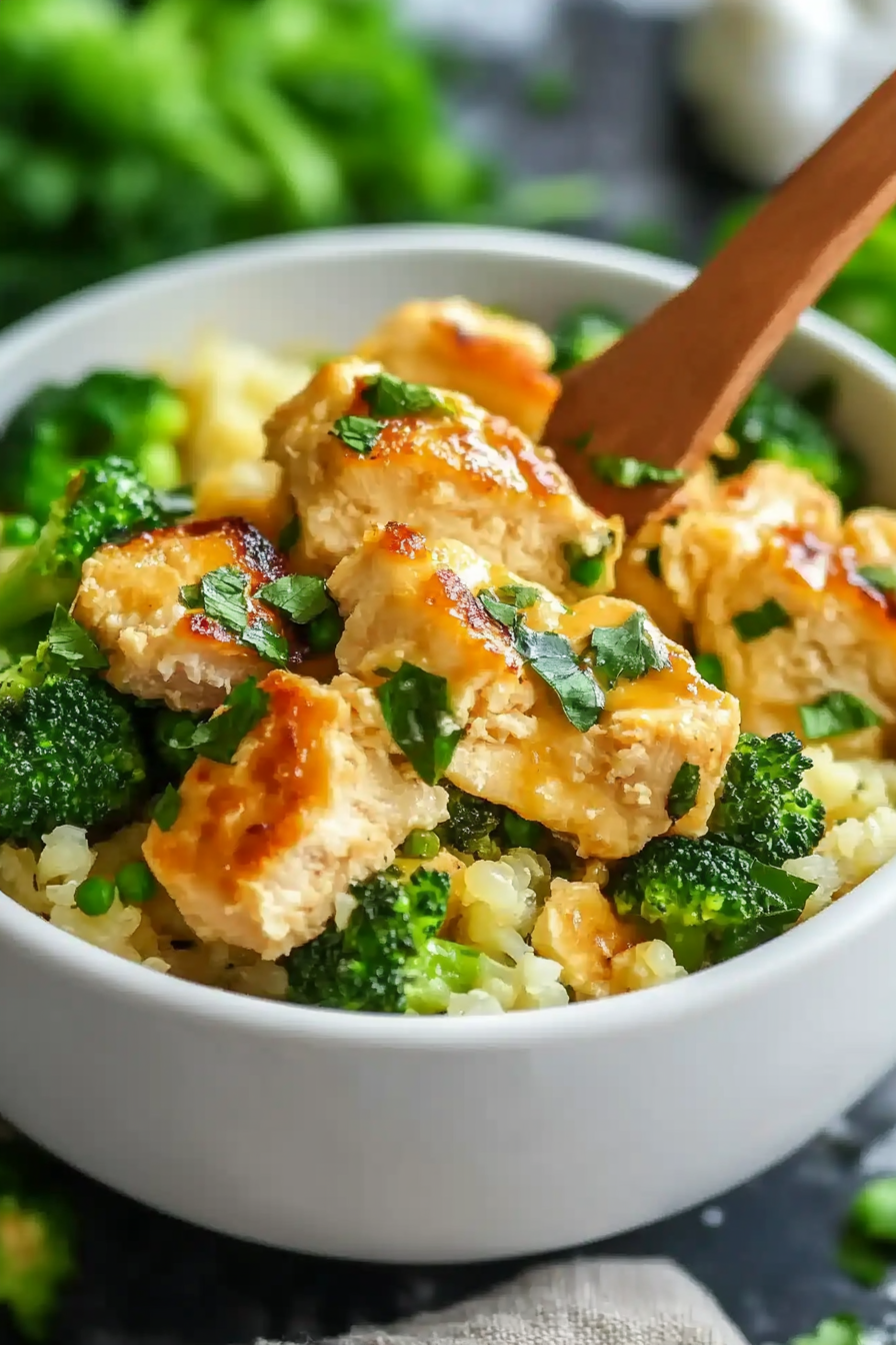 chicken broccoli cauliflower rice