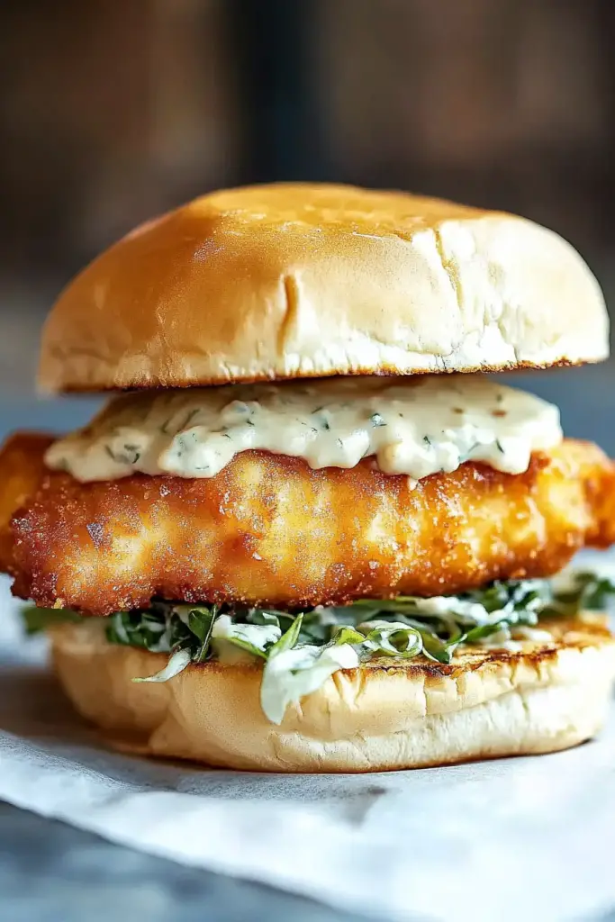 cod fish sandwich