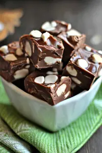 easy rocky road fudge