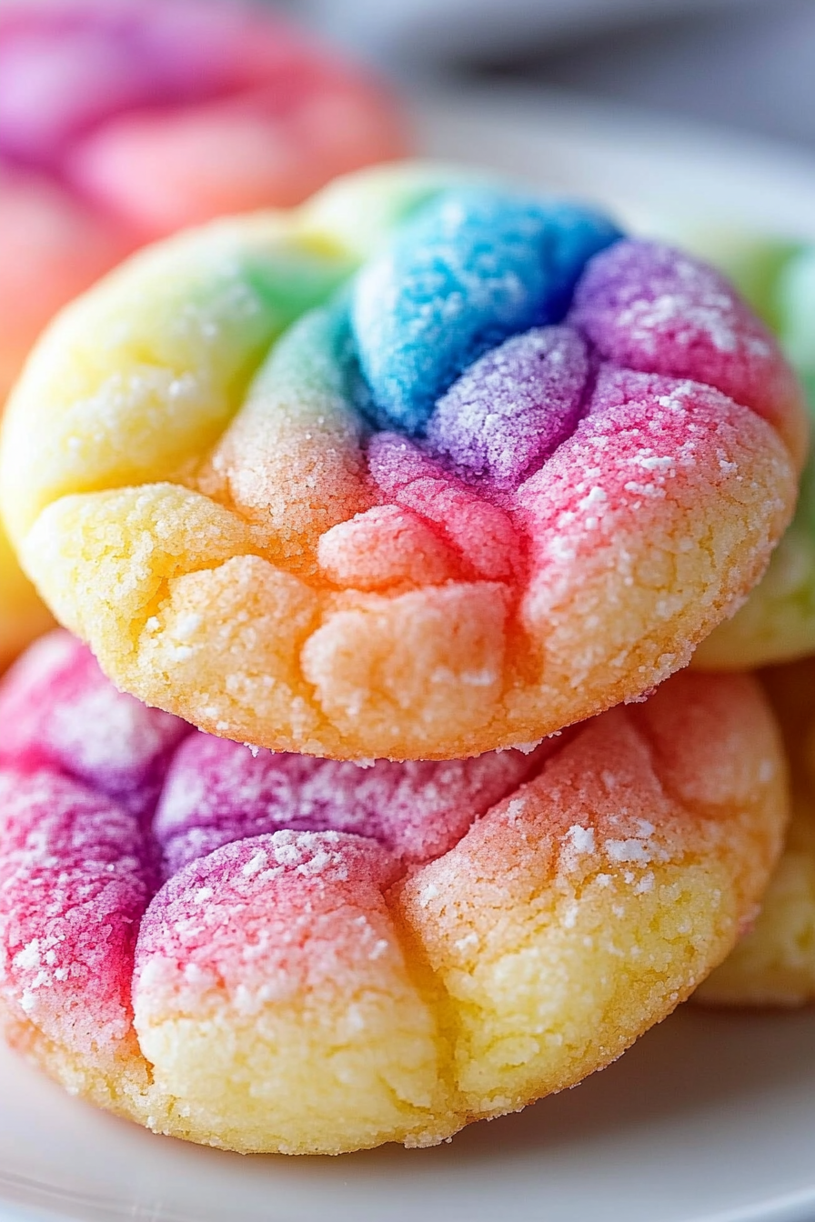 tie dye cookies