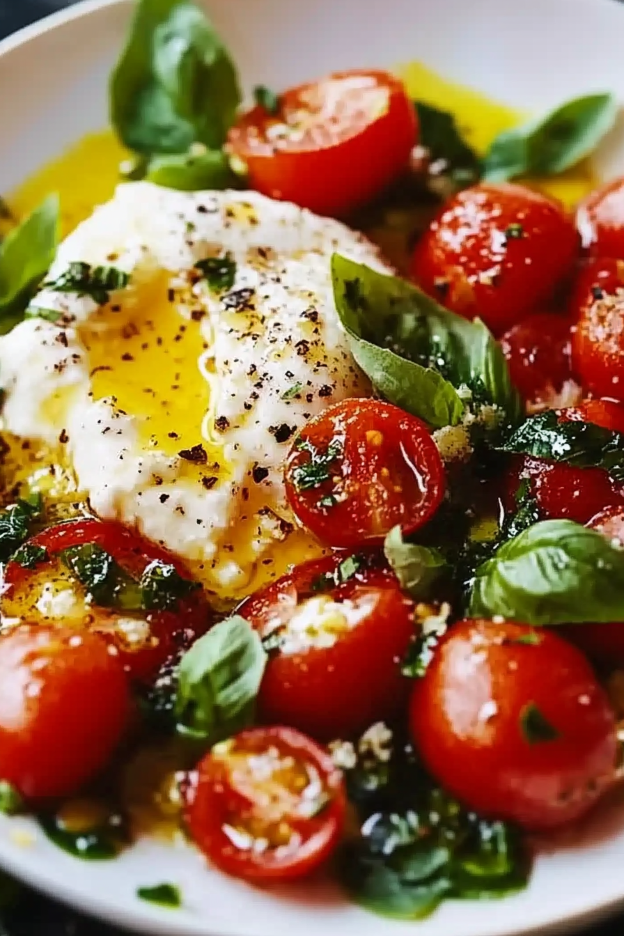 tomato burrata salad