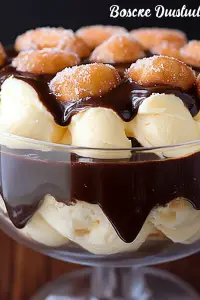 Boston cream doughnut trifle