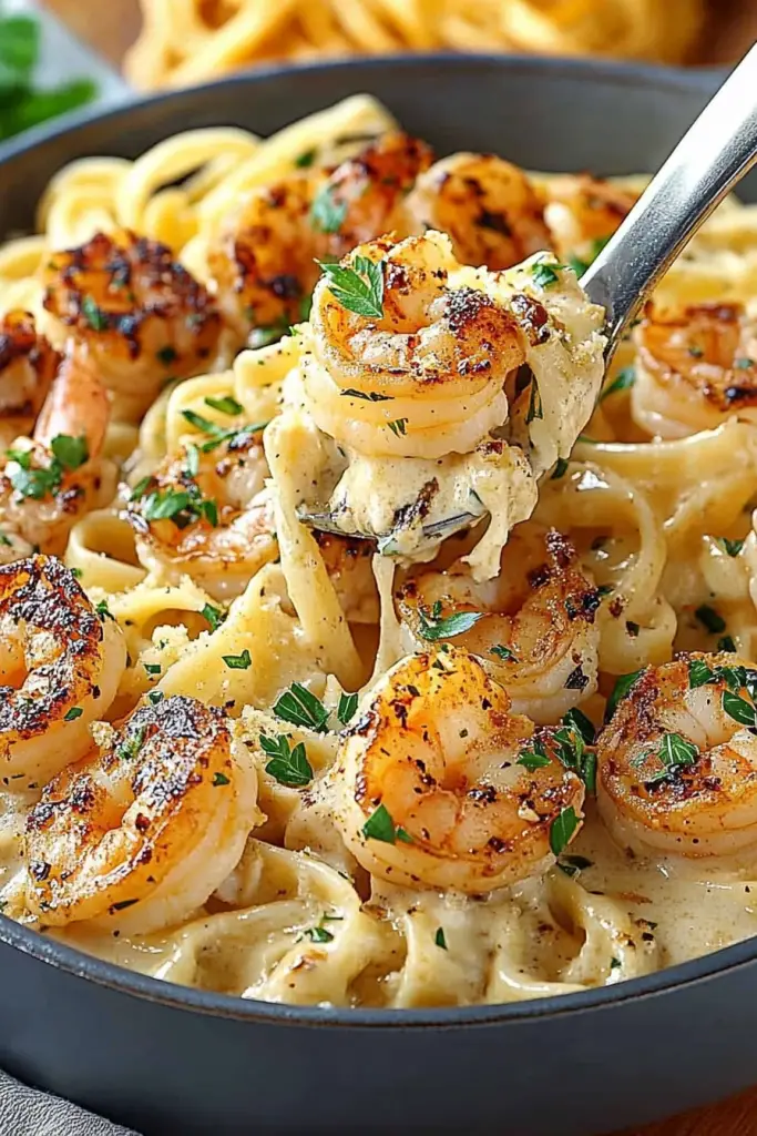 Chicken Shrimp Alfredo