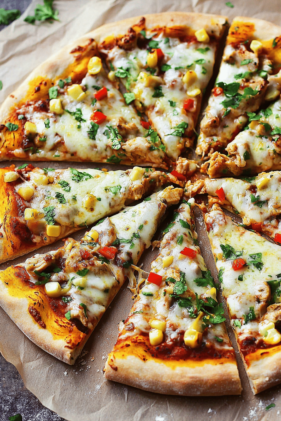 Chili Garlic Chicken Pizza