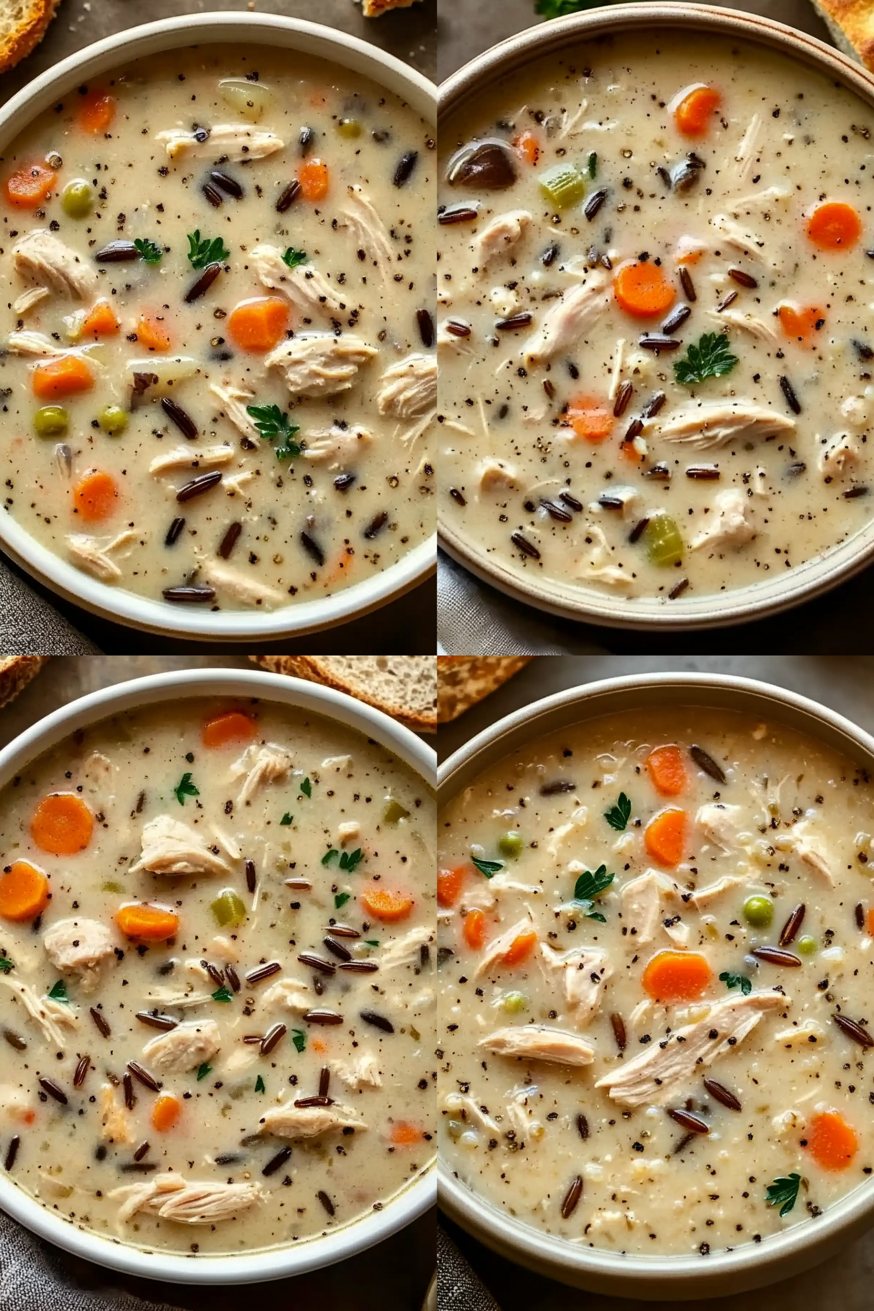 Creamy Crockpot Chicken Wild Rice Soup
