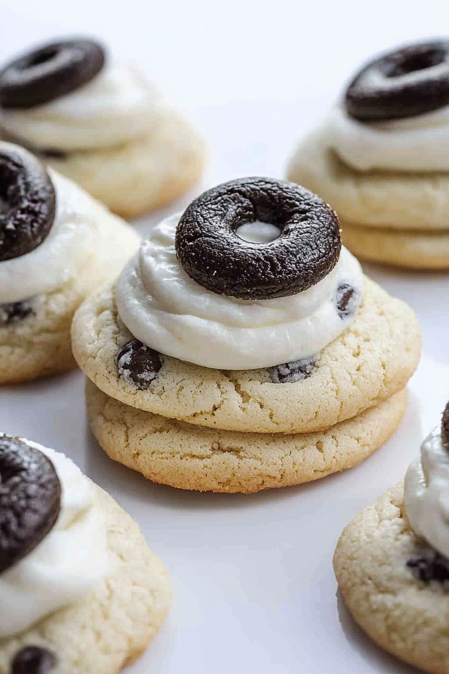Frosted cream cookies