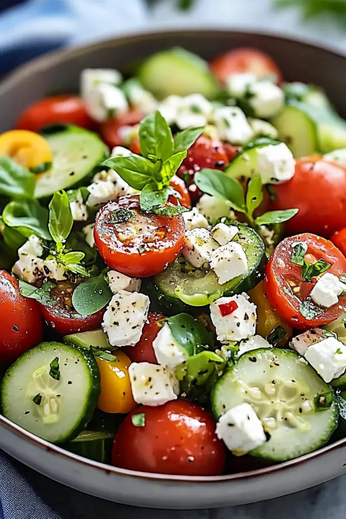 Greek Cucumber Tomato Salad