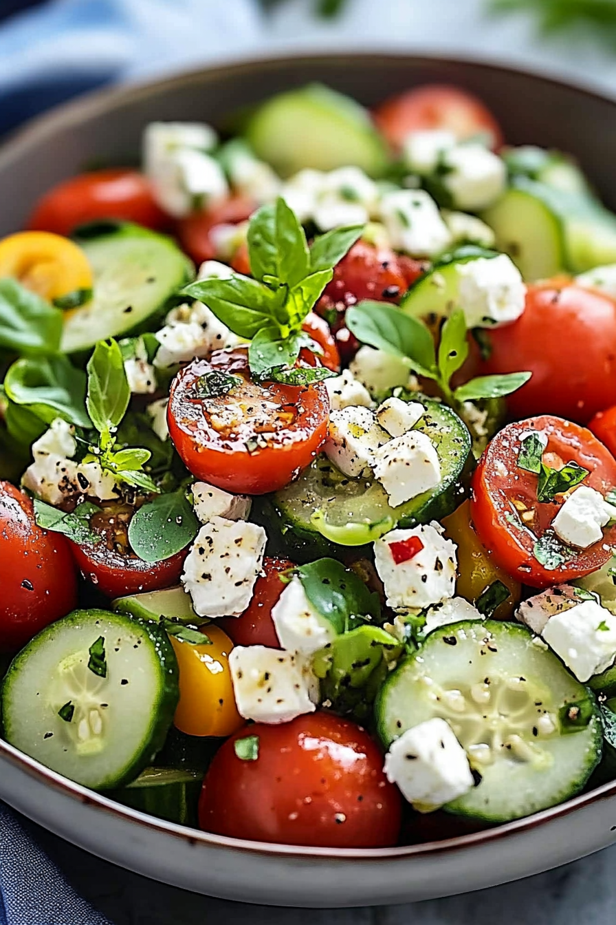 Greek Cucumber Tomato Salad