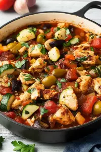 Mediterranean chicken casserole