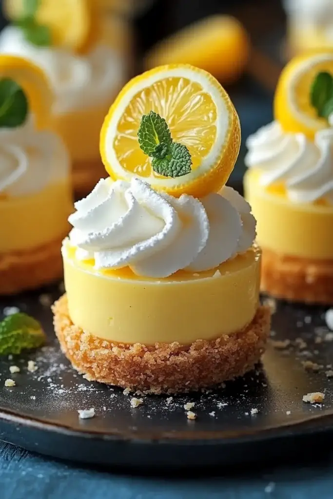 Mini Lemon Cheesecakes