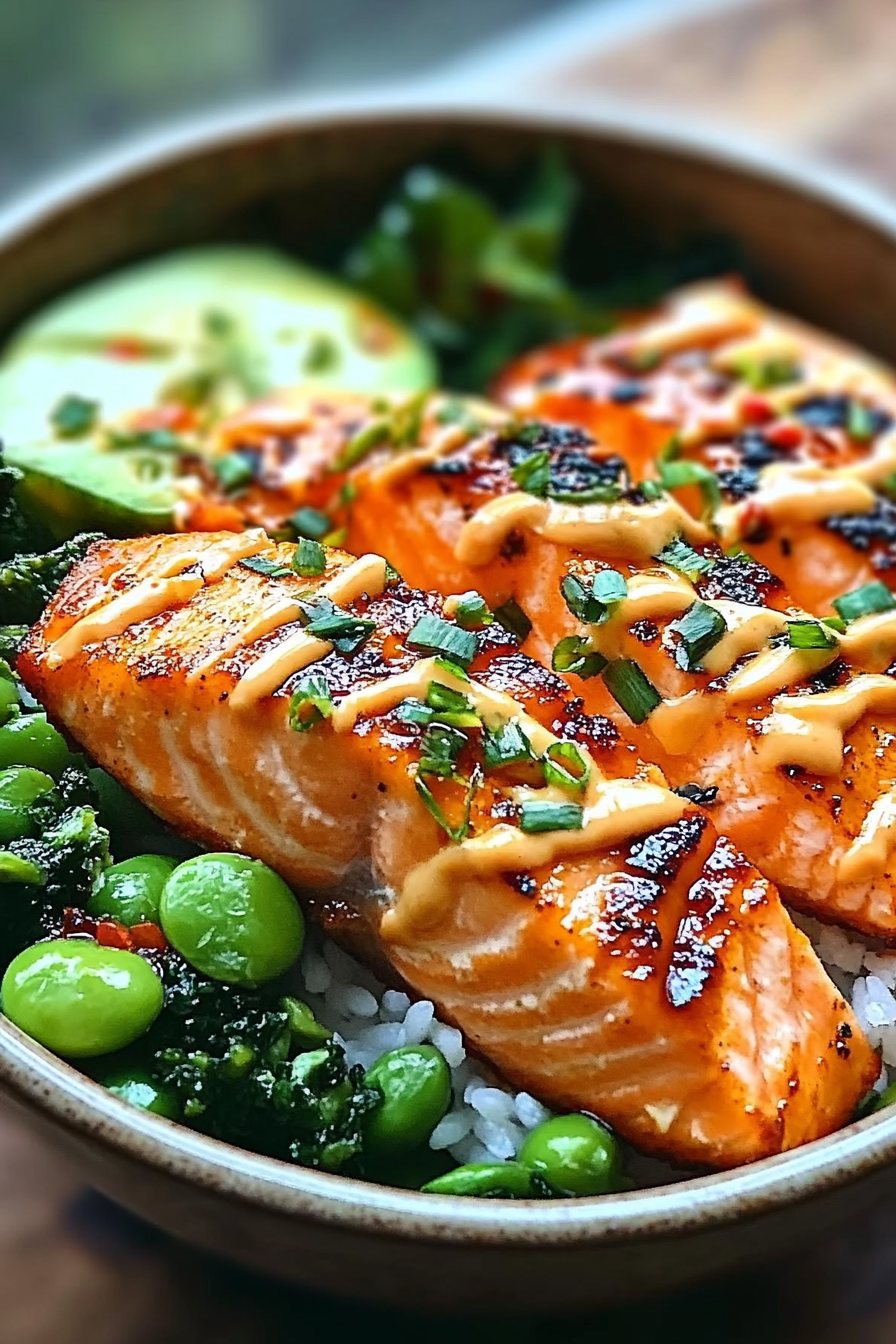 Salmon Bowl Spicy Mayo