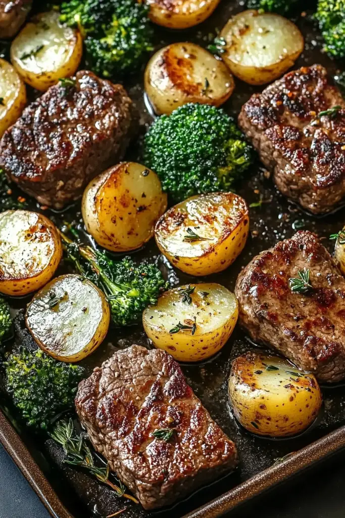 Steak Potato Broccoli