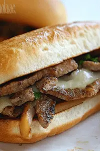 Steak and cheese sandwiches