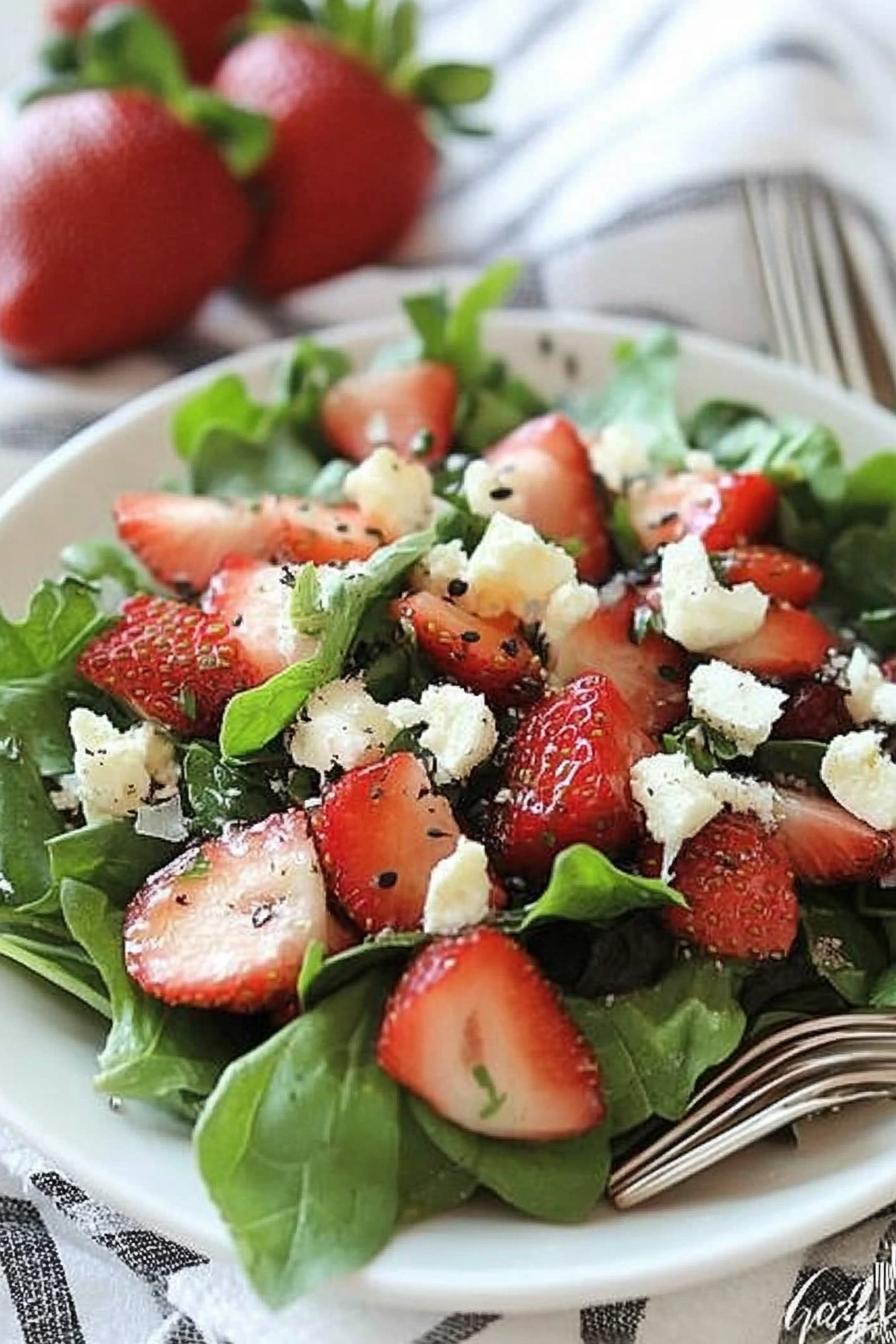 Strawberry Greens Salad