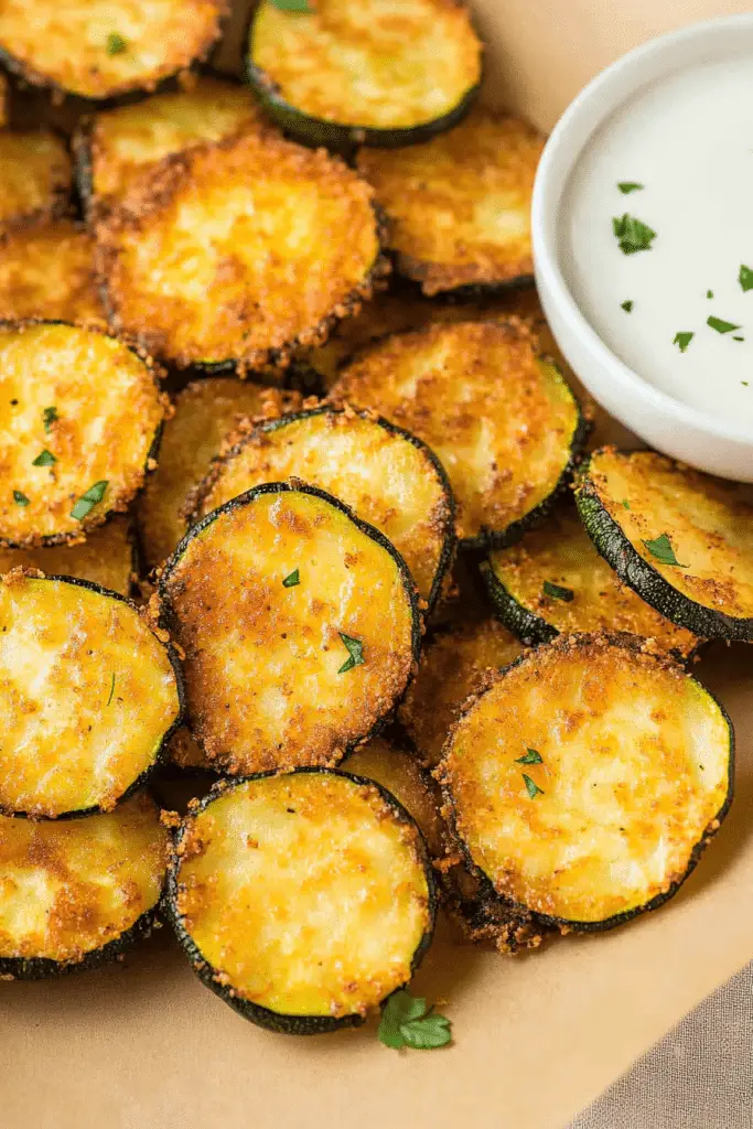 air fryer zucchini chips