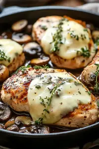 baked chicken breast mushroom