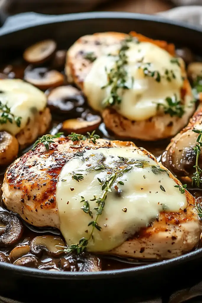 baked chicken breast mushroom
