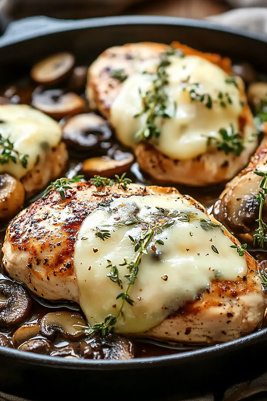 baked chicken breast mushroom