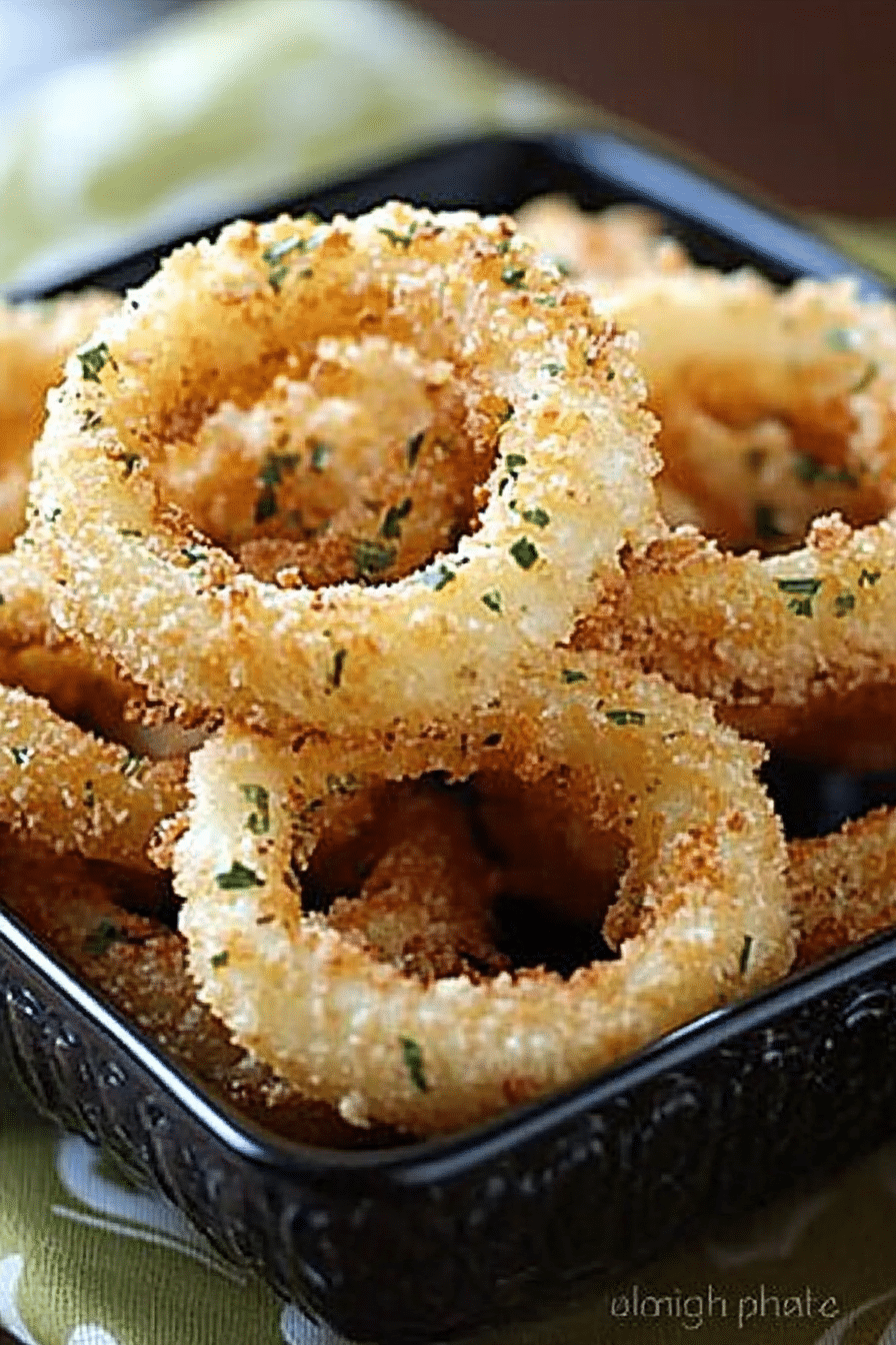 baked onion rings recipe