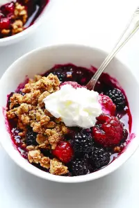berry almond crisp