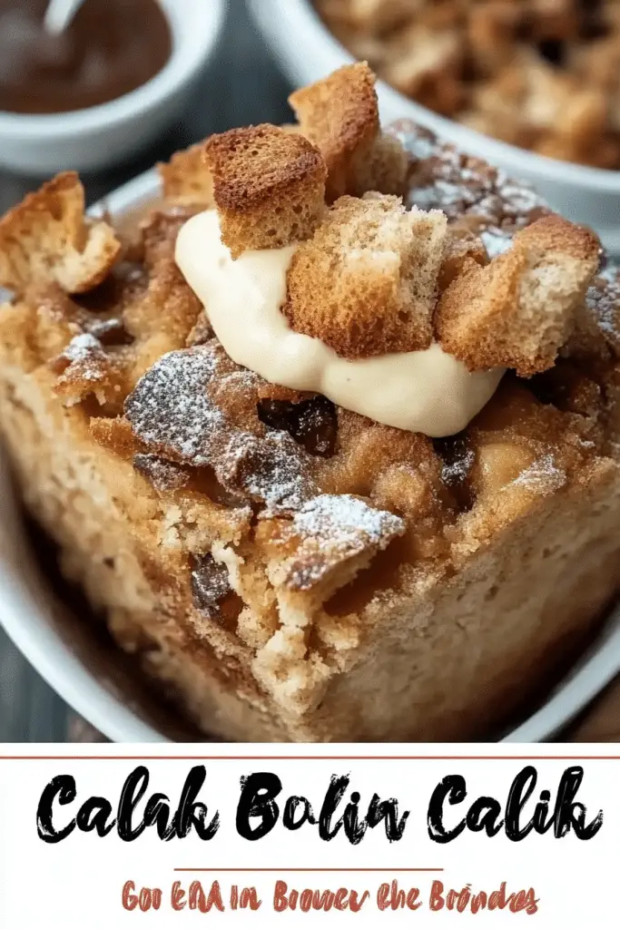 bread pudding dessert