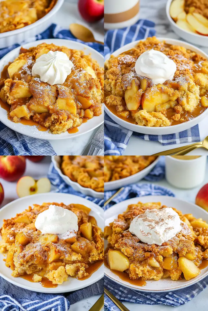 caramel apple dump cake
