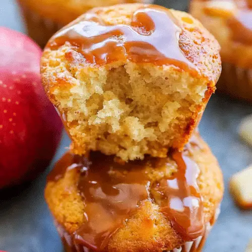 caramel apple muffins