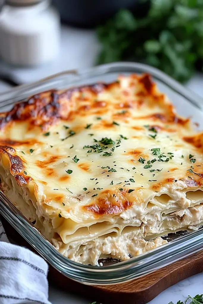 chicken alfredo lasagna