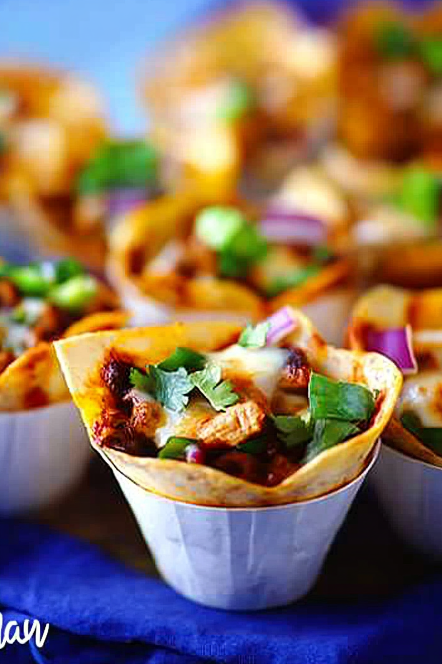 chicken enchilada cups