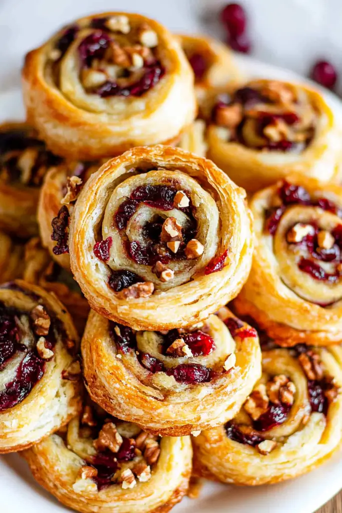 cranberry walnut pinwheels