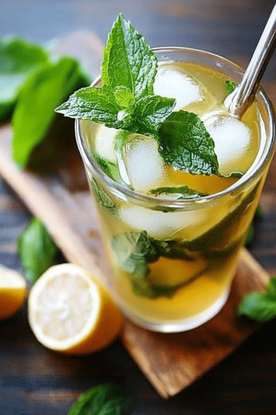 green tea mint recipe
