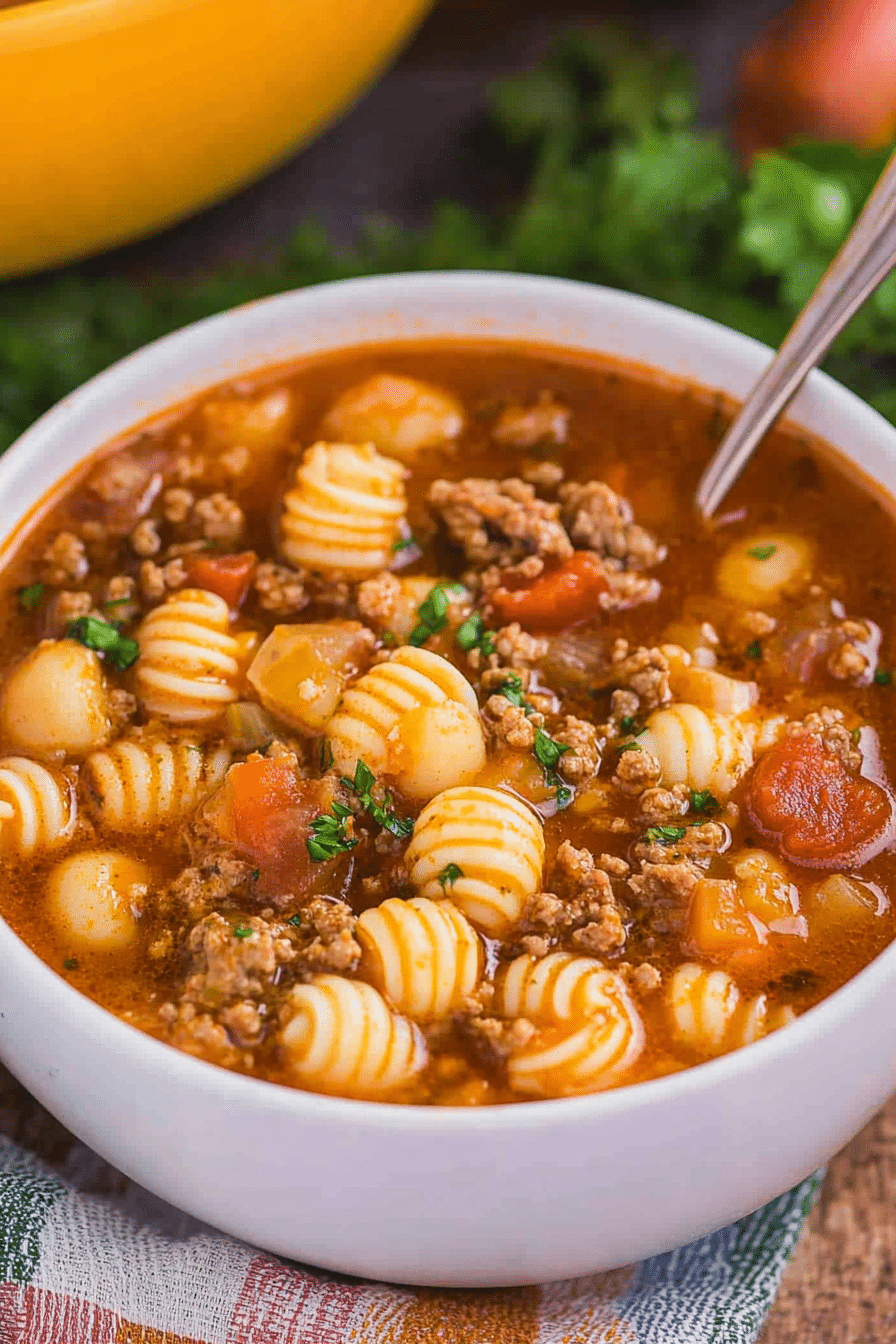 ground beef soup