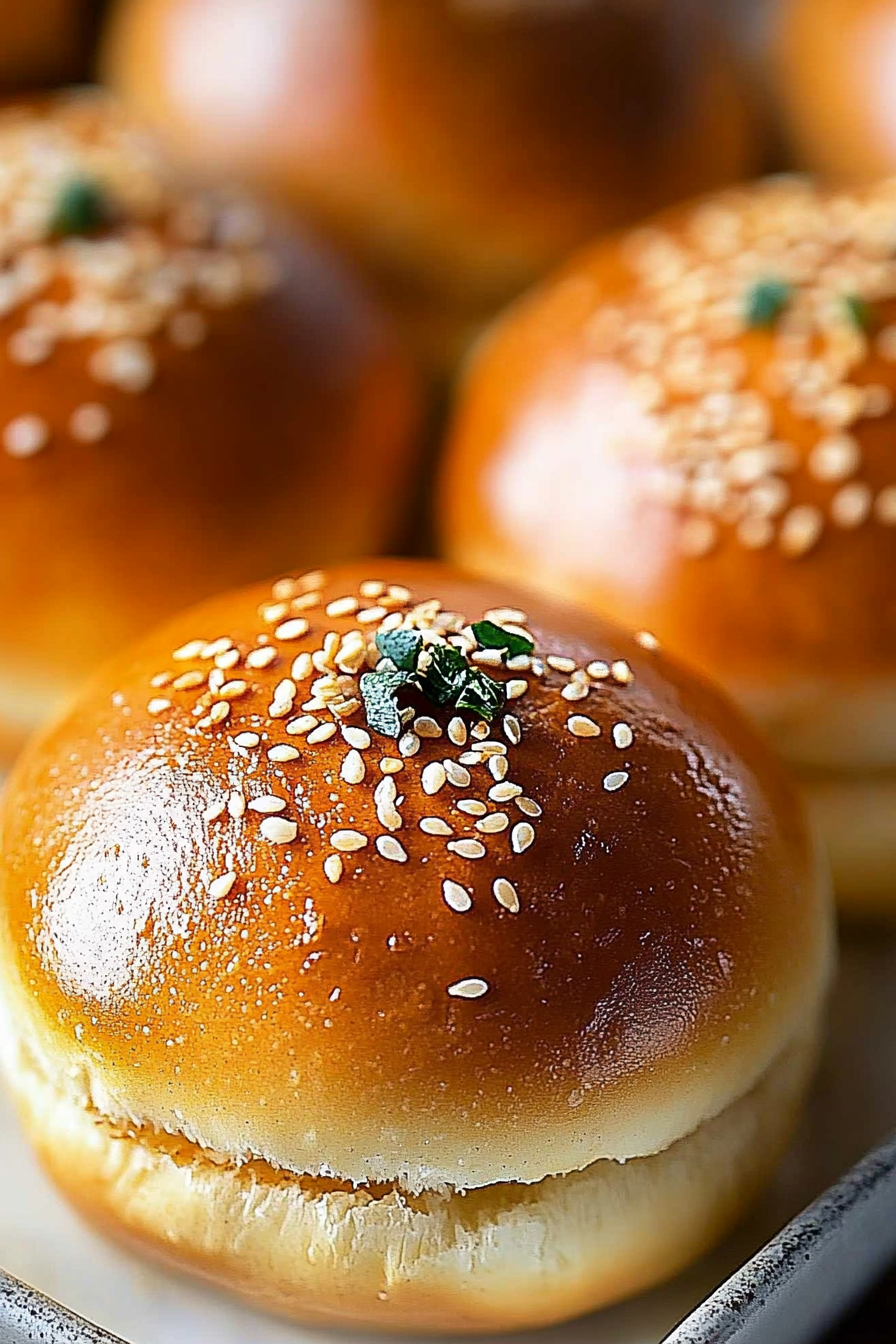 homemade burger buns