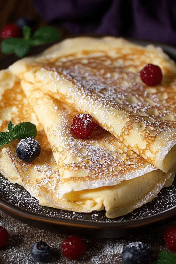 homemade crepes