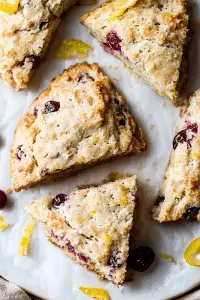 lemon cranberry scones