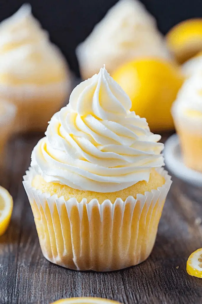 lemon cupcakes frosting