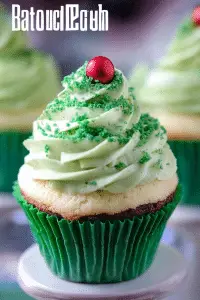 minty green cupcakes