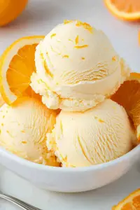no-churn orange ice cream