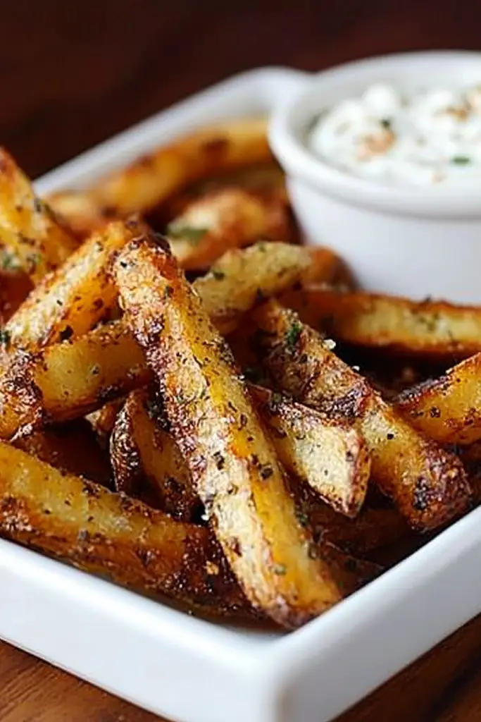 oven fries garlic