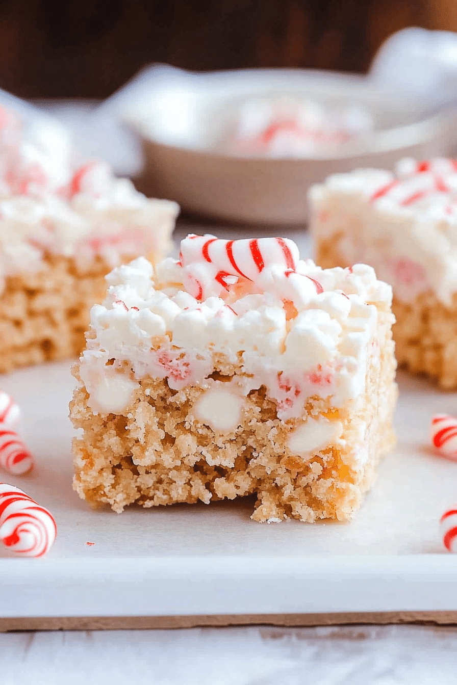 peppermint krispie treats