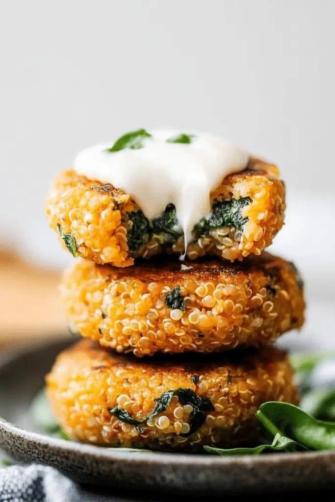 quinoa spinach patties