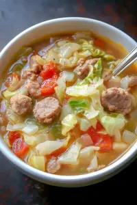 sausage cabbage soup