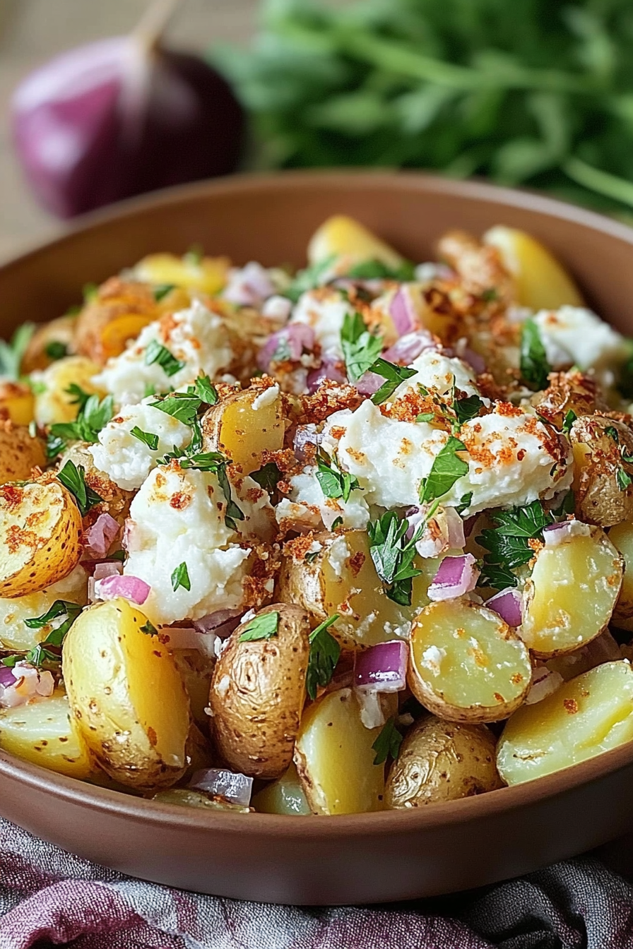 smashed potato salad