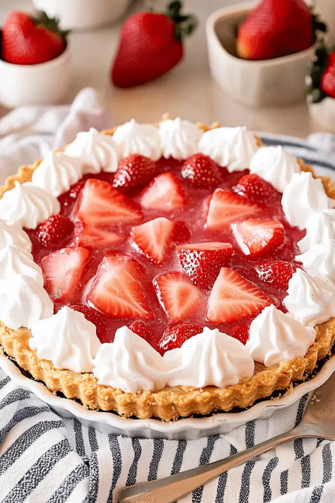 strawberry jello pie