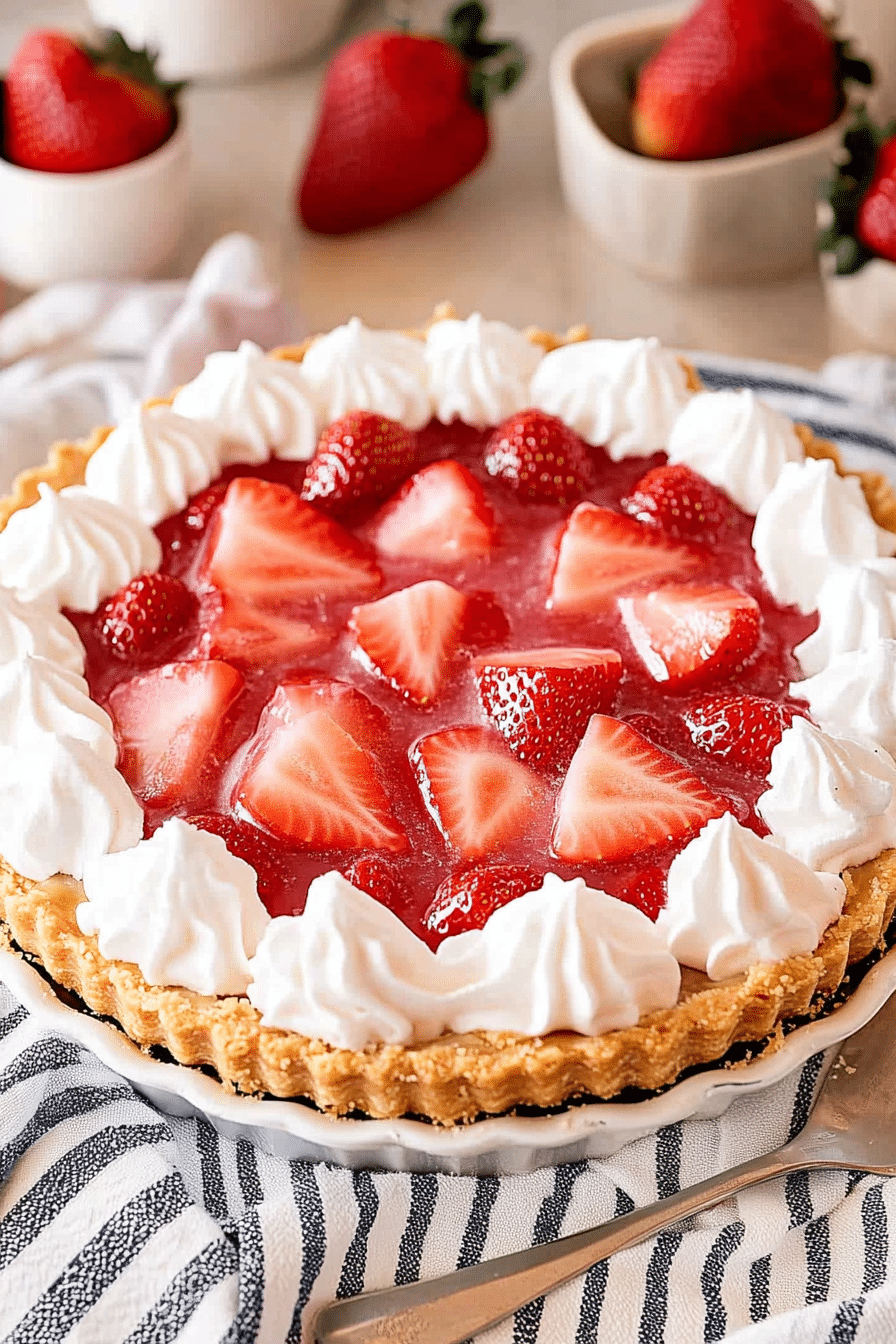 strawberry jello pie