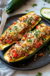 stuffed zucchini boats