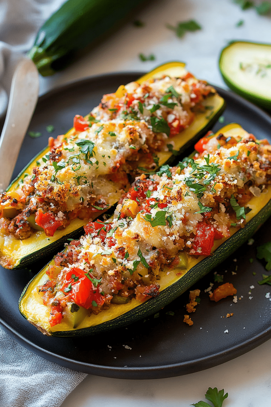 stuffed zucchini boats