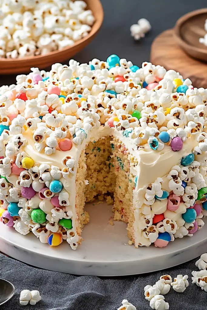 sweet popcorn cake